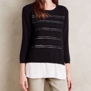 Anthro Angel Of The North Sweater With Blouse